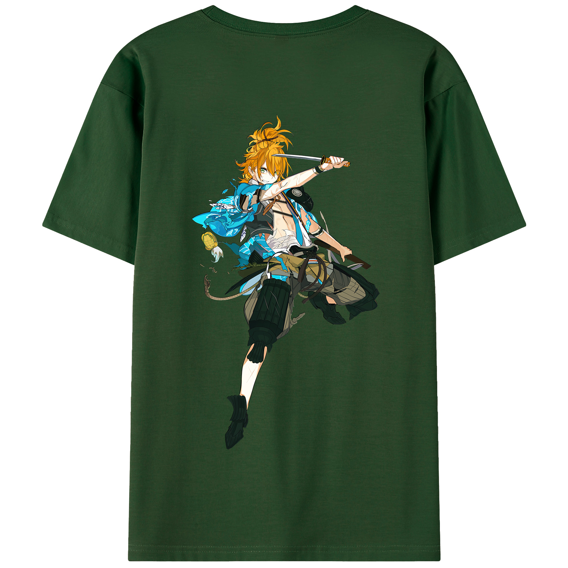 （画像用） 刀剣乱舞 Touken Ranbu 綿100％半袖Tシャツ（背面プリント）